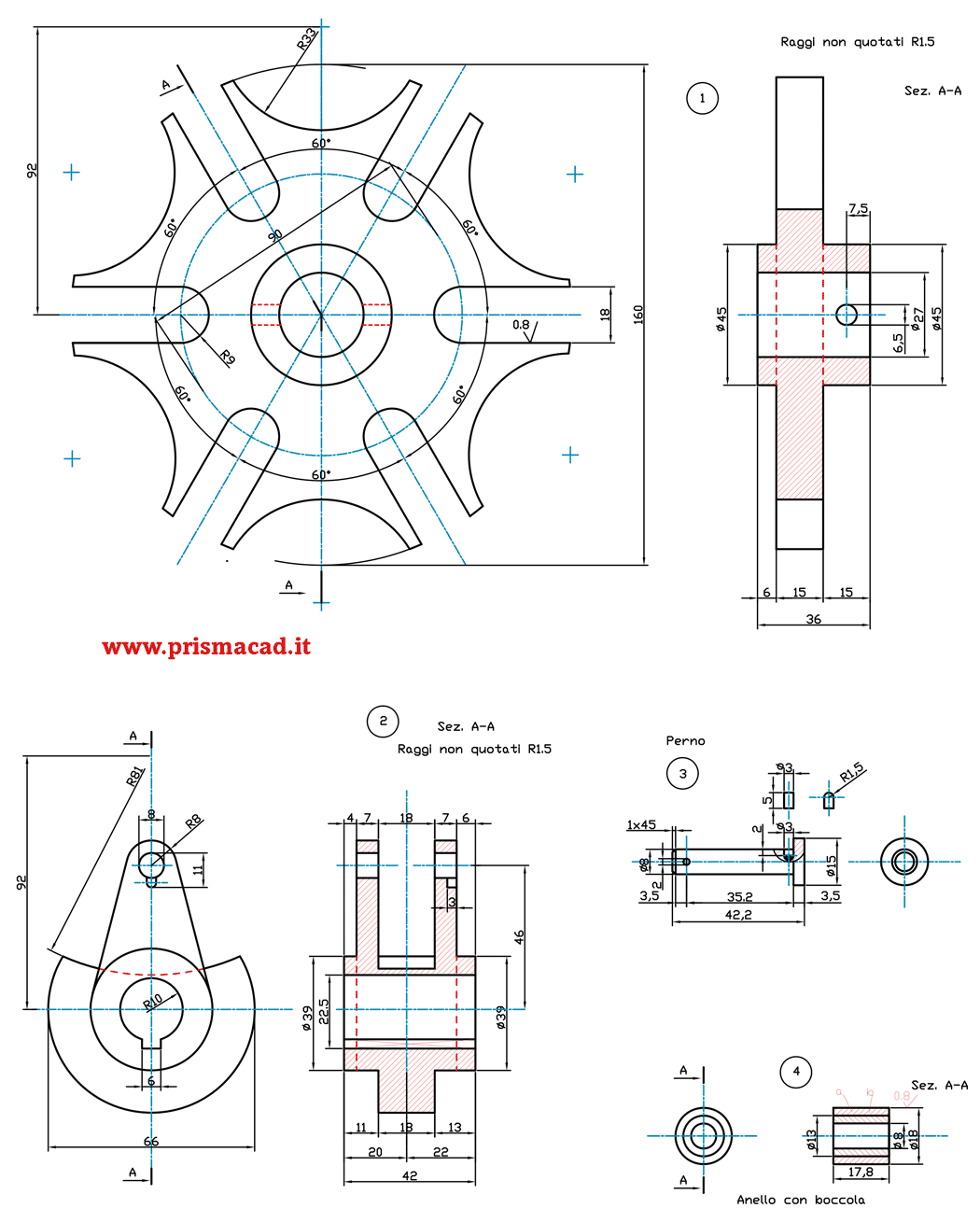Esempi Disegni Meccanici 2 Prismacad