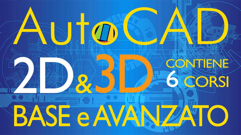 Contiene sei corsi di autocad