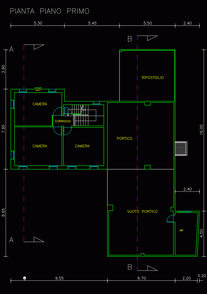 Disegni architettonici - esempio disegno casa