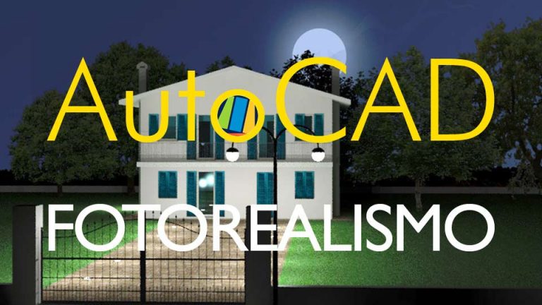 Render autocad luci materiali